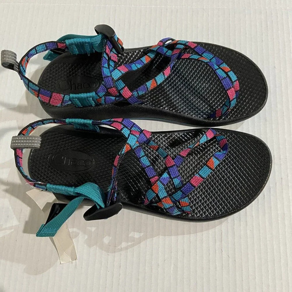 Chaco ZX1 Ecotread Big Kids/Ladies J180264 Break Teal Size 6M - Picture 7 of 10
